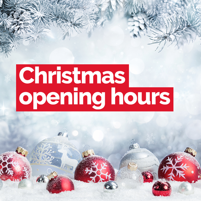 christmas opening hours