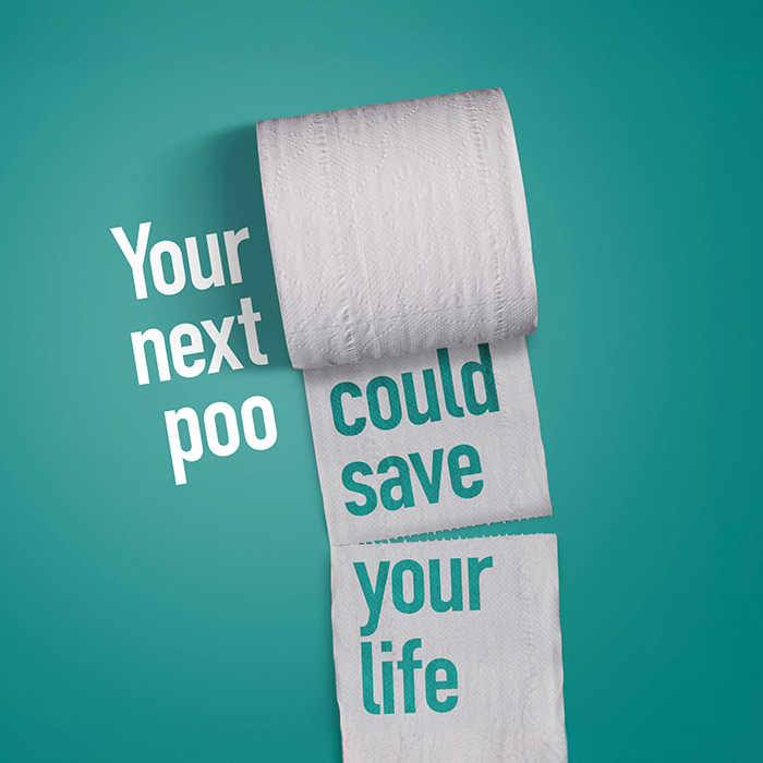 your next poo could save your life graphic
