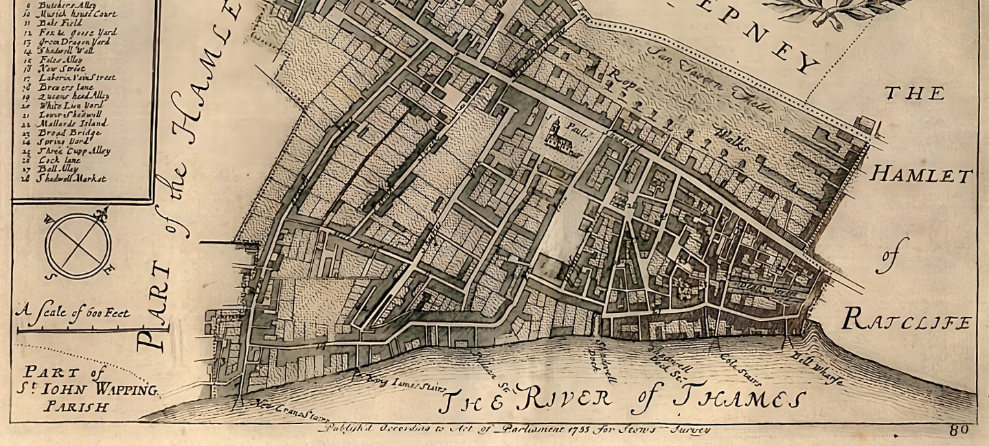 old map of shadwell